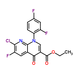 에틸 1-(2,4-DIFLUOROPHENYL)-7-CHORO-6-FLUORO-4-OXO-HYDROPYRIDINO[2,3-B] 피리딘-3-카르복실레이트