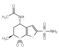 N-[(4S,6S)-6-메틸-7,7-디옥소-2-설파모일-5,6-디히드로-4H-티에노[2,3-b]티오피란-4-일]아세트아미드