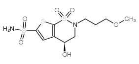 (S)-3,4-디하이드로-4-하이드록시-2-(3-메톡시프로필)-2H-티에노[3,2-e]-1,2-티아진-6-설폰아미드 1,1-디옥사이드