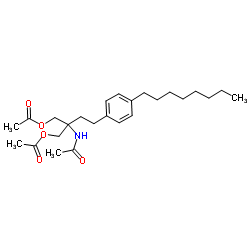 2-아세톡시메틸-2-아세틸아미노-4-(4-옥틸페닐)아세트산 부틸 에스테르