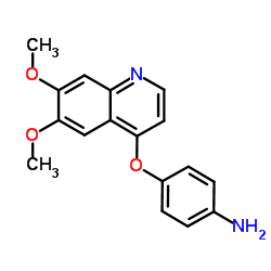 BenzenaMine, 4-[(6,7-디메톡시-4-퀴놀리닐)옥시]-