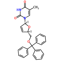 5-O-트리페닐메틸-2-데옥시-2,3-디데히로티미딘