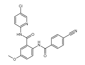 N-(5-클로로-2-피리디닐)-2-[(4-시아노벤조일)아미노]-5-메톡시벤즈아미드