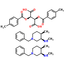 비스(3R,4R)-N,4-디메틸-1-(페닐메틸)-3-피페리딘아민 디톨루일 L-타르트레이트
