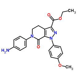 에틸 6- (4- 아미노 페닐) -1- (4- 메 톡시 페닐) -7- 옥소 -4,5- 디 하이드로 피라 졸로 [3,4-c] 피리딘 -3- 카르 복실 레이트