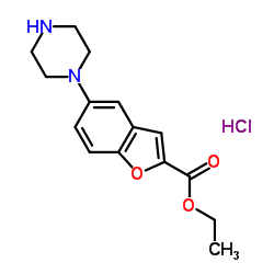에틸 5- (피페 라진 -1- 일) 벤조 푸란 -2- 카르 복실 레이트 히드로 클로라이드
