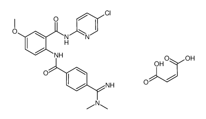 N-(5-클로로-2-피리디닐)-2-[[4-[(디메틸아미노)이미노메틸]벤조일]아미노]-5-메톡시벤즈아미드(2Z)-2-부텐디오에이트(1:1)