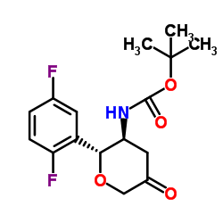 N-[(2R, 3S) -2- (2,5- 다이 플루오로 페닐) 테트라 하이드로 -5- 옥소 -2H- 피란 -3- 일] 카 밤산 1,1- 디메틸 에틸 에스테르