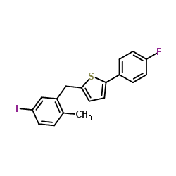 2- (4- 플루오로 페닐) -5-[(5- 요오도 -2- 메틸페닐) 메틸] 티 오펜