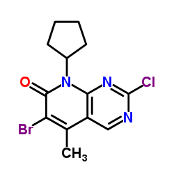6- 브로 모 -2- 클로로 -8- 사이클로 펜틸 -5- 메틸 피리도 [2,3-d] 피리 미딘 -7- 온