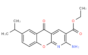 에틸 2- 아미노 -5- 옥소 -7- 프로판 -2- 일 크로 메노 [2,3-b] 피리딘 -3- 카르 복실 레이트
