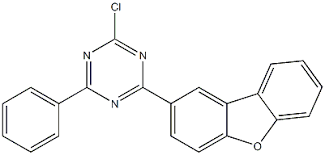 2- 클로로 -4- (디 벤조 [b, d] 푸란 -2- 일) -6- 페닐 -1,3,5- 트리 아진