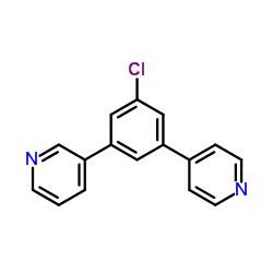 피리딘, 3-3- [3- 클로로 -5- (4- 피리 디닐) 페닐