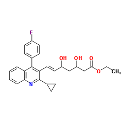 에틸 (E) -3,5- 디 하이드 록시 -7- [2- 사이클로 프로필 -4- (4- 플루오로 페닐) -3- 퀴 놀리 닐]-헵트 -6- 에노 에이트