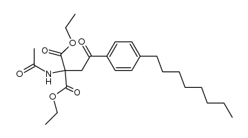 2- (아세틸 아미노) -2- [2- (4- 옥틸 페닐) -2- 옥소-에틸] 프로판 디온 산 디 에틸 에스테르