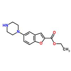 에틸 5- (피페 라진 -1- 일) 벤조 푸란 -2- 카르 복실 레이트