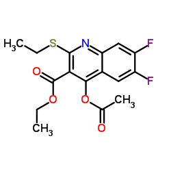 에틸 4- 아세 톡시 -2- (에틸 티오) -6,7- 디 플루오로 퀴놀린 -3- 카르 복실 레이트