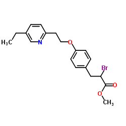 메틸 2- 브로 모 -3- [4- [2- (5- 에틸 피리딘 -2- 일)에 톡시] 페닐] 프로 파노 에이트