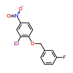 2- 클로로 -1-((3- 플루오로 벤질) 옥시) -4- 니트로 벤젠
