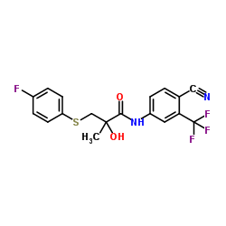 N-[4-Cyano-3-(trifluoromethyl)phenyl]-3-[(4-fluorophenyl)thio]-2-hydroxy-2-methylpropionamide CAS:90356-78-8