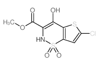 메틸 6- 클로로 -4- 하이드 록시 -1,1- 디 옥소 -2H- 티에 노 [2,3-e] 티아 진 -3- 카르 복실 레이트